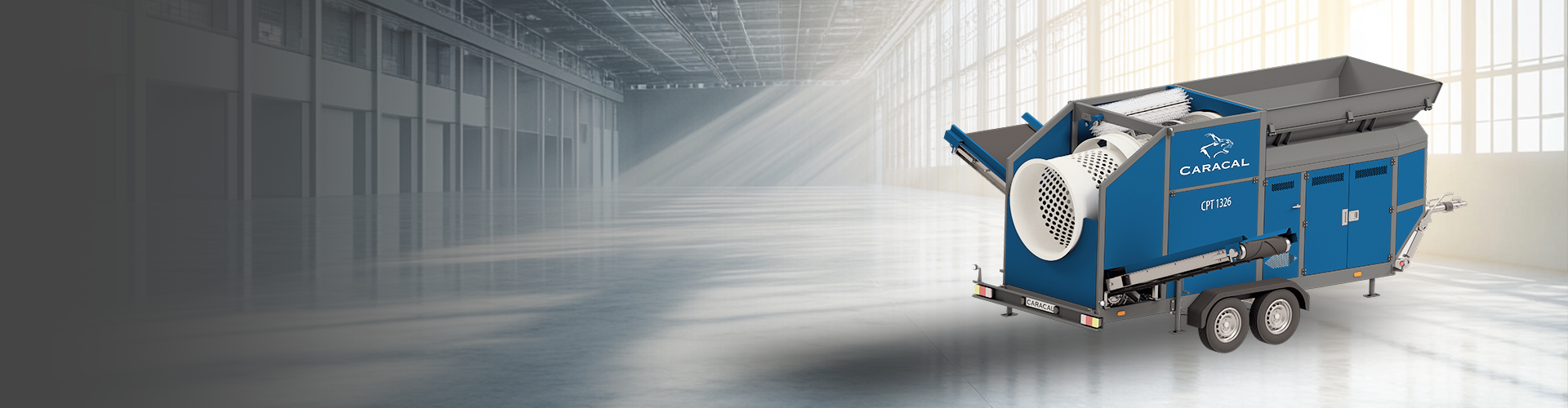 portable trommel screen banner